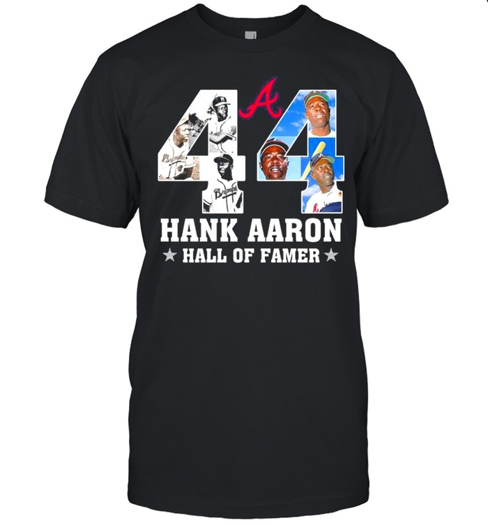 44 hank aaron hall of famer shirt