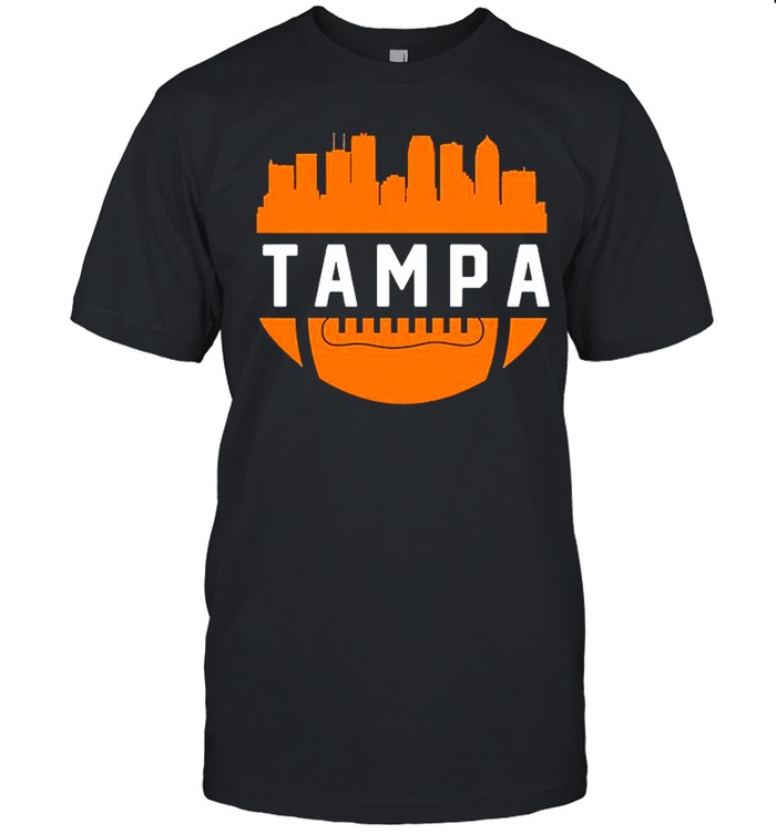 Vintage Tampa Bay Football City Skyline shirt