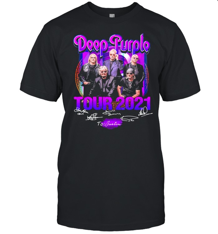 Kliniek metaal Op de grond Deep Purple Tour 2021 signatures shirt - Kingteeshop