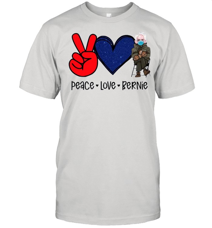 Diamond Peace Love And Bernie Sanders 2021 shirt Classic Men's T-shirt