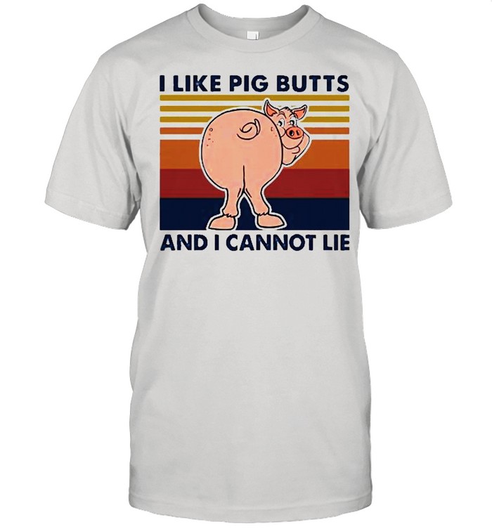 I like pig butts and I cannot lie vintage shirt Classic Men's T-shirt