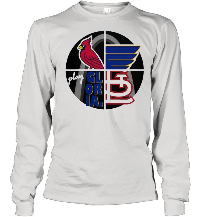 St Louis Blues Cardinals logo mashup shirt, hoodie, sweater, long