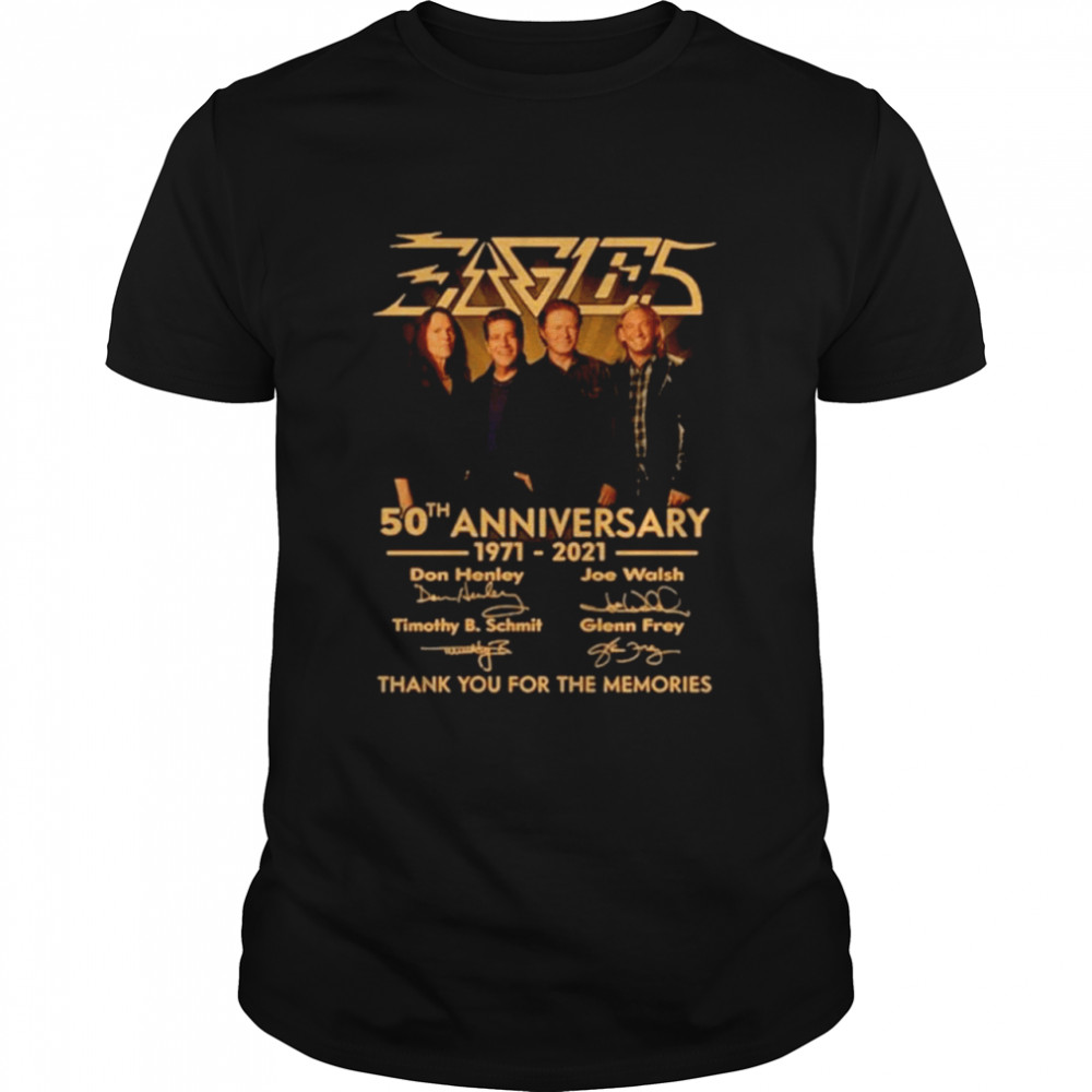 Eagles 50th anniversary 1971 2021 thank you for the memories shirt