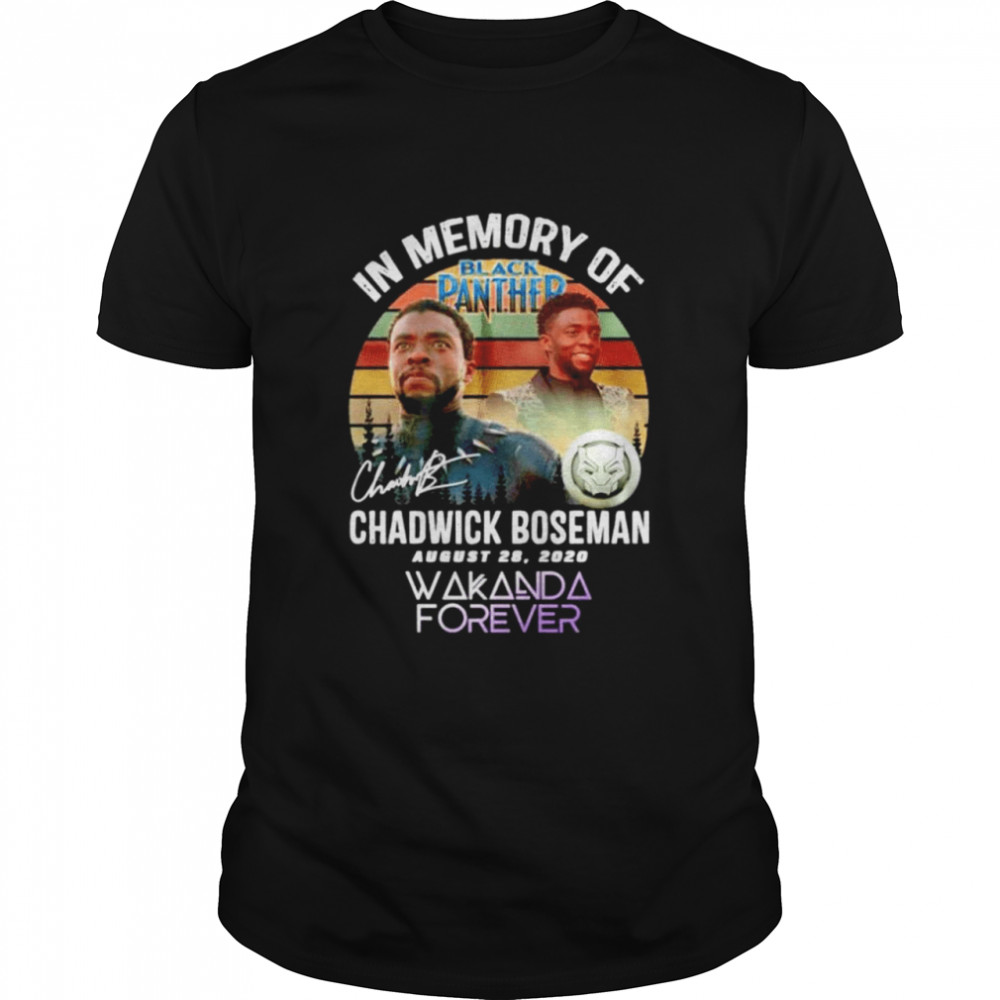 In memory of Black Panther Chadwick Boseman August 28 2020 vintage shirt