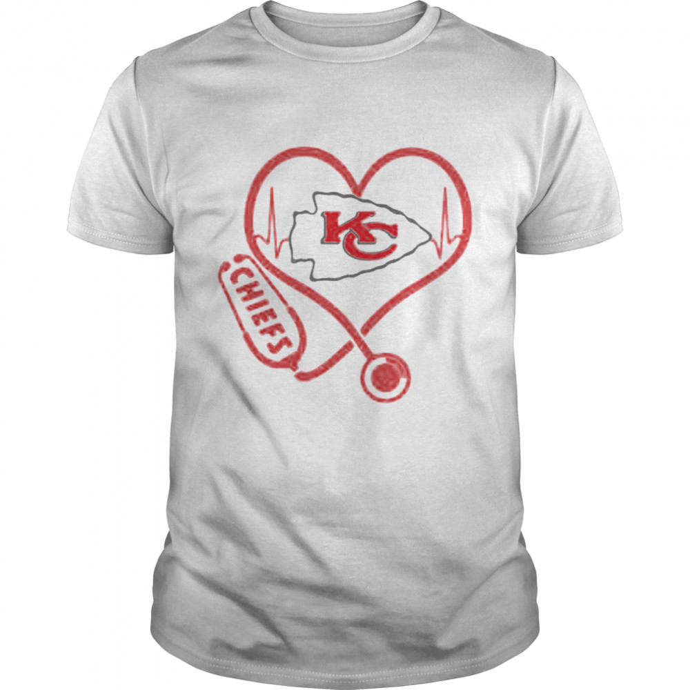 Love Chiefs Heart Beat Medical shirt
