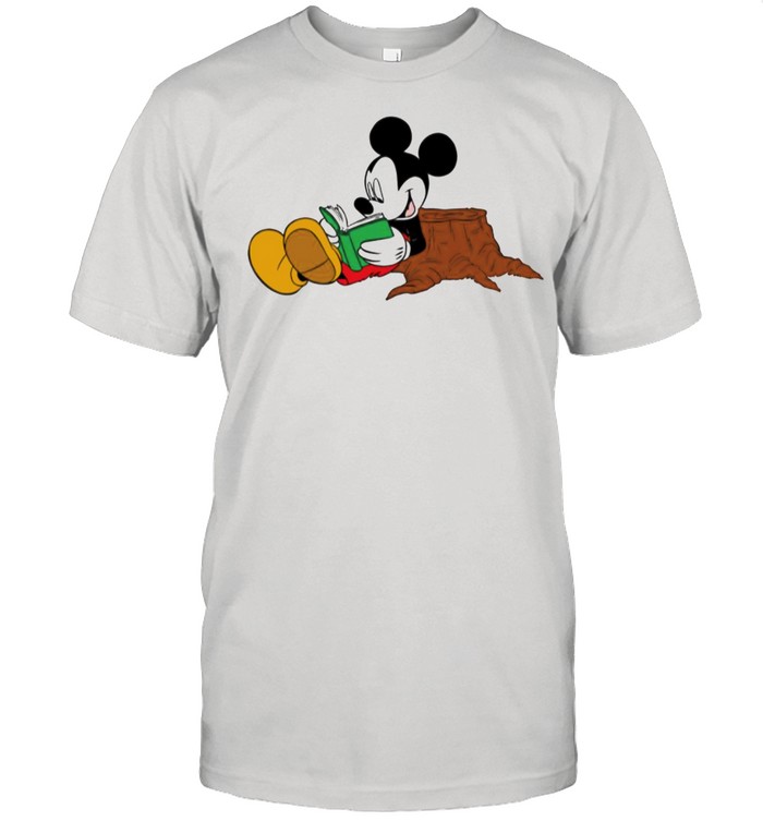 Mickey Mouse reading books shirt Classic Men's T-shirt