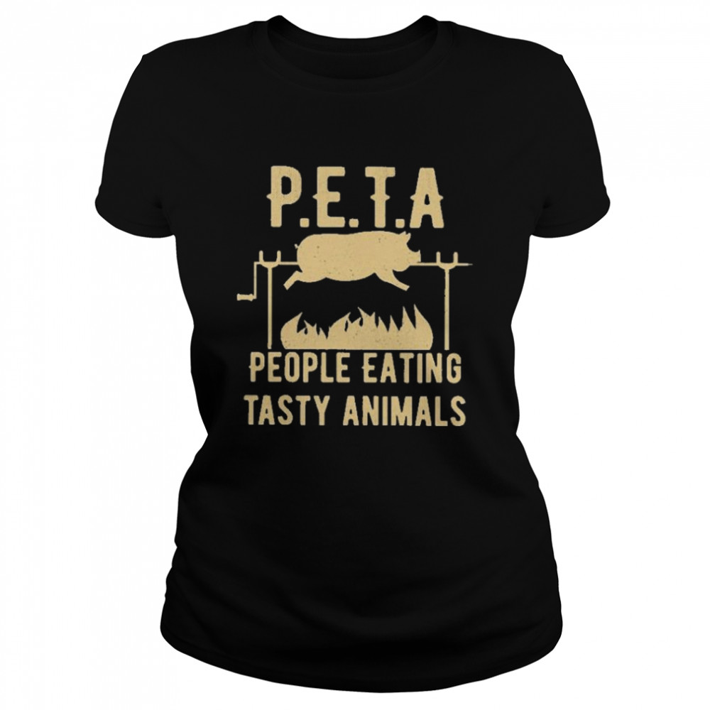 Peta people eating tasty animals shirt - Kingteeshop