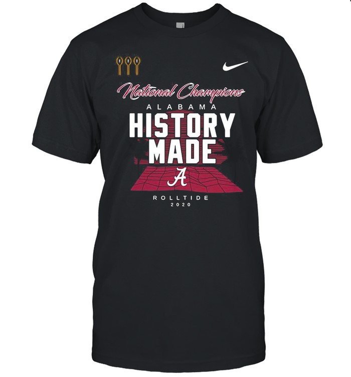 Alabama Roll Tide Script A History Made National Champions Locker Room shirt