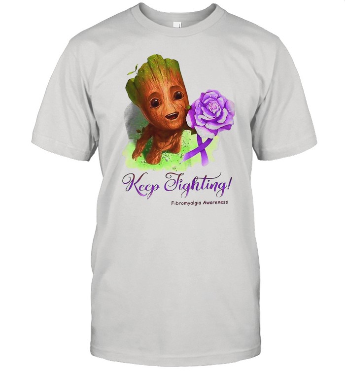Groot Keep Fighting Fibromyalgia Awareness shirt Classic Men's T-shirt