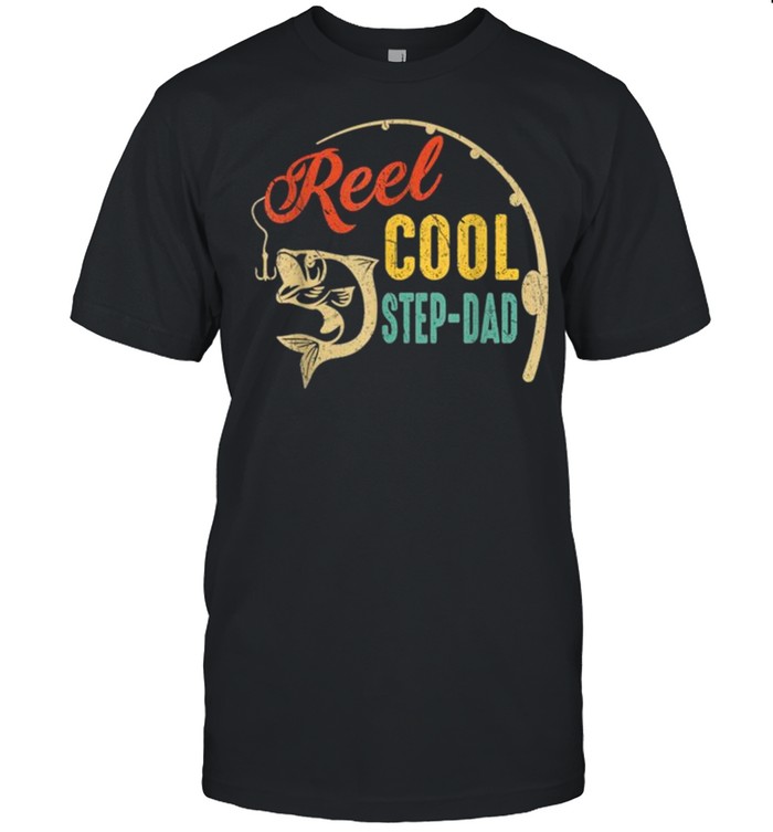 Vintage Fishing Reel Cool Step Dad shirt - Kingteeshop