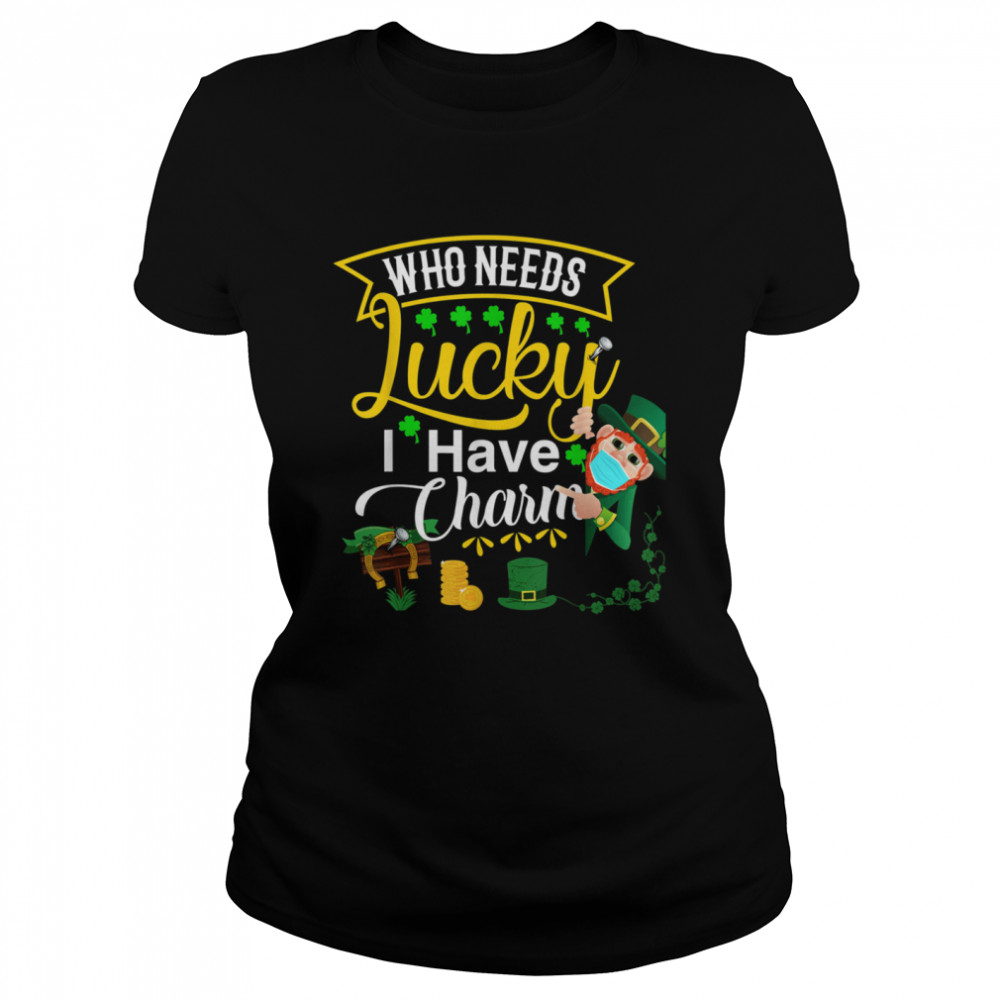 He She Is My Lucky Charm Couple Matching CREWNECK St PATRICKS Day Clover Couple Sweatshirt Shamrock Clover Party Drinking Couple
