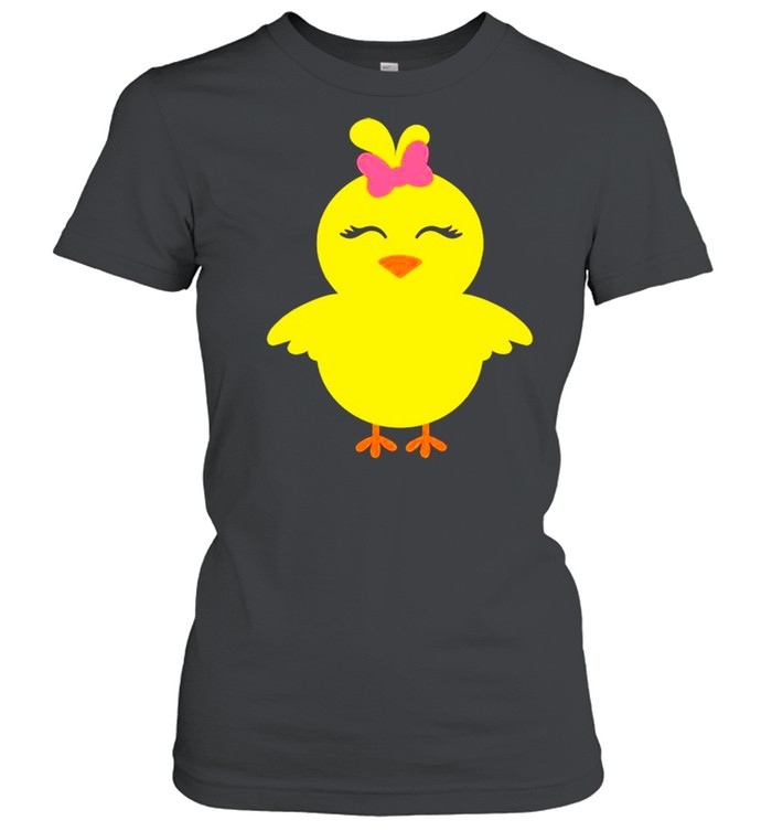 Baby Chick Cartoon Happy Easter 2021 shirt Classic Women's T-shirt