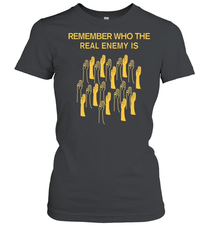 Remember who the real enemy is the hunger games shirt Classic Women's T-shirt