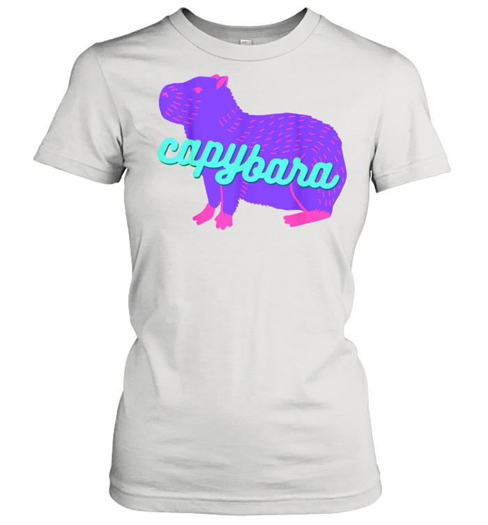 Capybara Pastel Disco shirt Classic Women's T-shirt