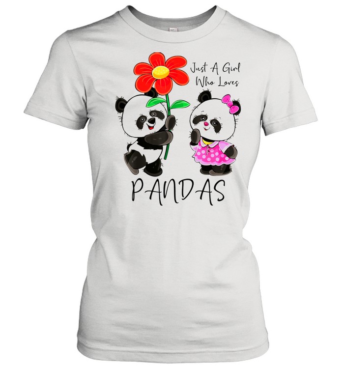 Just A Girl Who Loves Pandas Panda shirt Classic Women's T-shirt