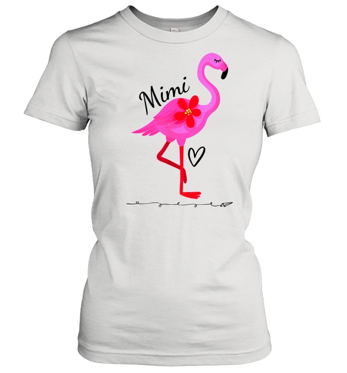 Mimi Pink Flamingo Grandmother Grandma Mimi shirt Classic Women's T-shirt