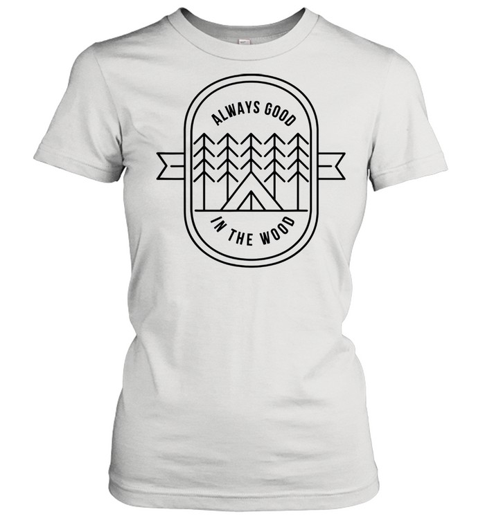 Minimalistic Camping Happy Camper Adventure Traveling shirt Classic Women's T-shirt