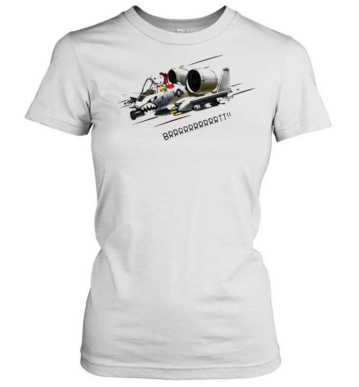 Snoopy fighter aircraft brrrtt shirt Classic Women's T-shirt