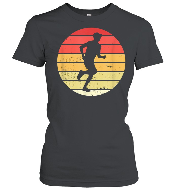 Vintage marathon runner jogger running shirt Classic Women's T-shirt