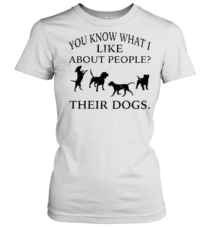 You know what i like about people their dogs shirt Classic Women's T-shirt