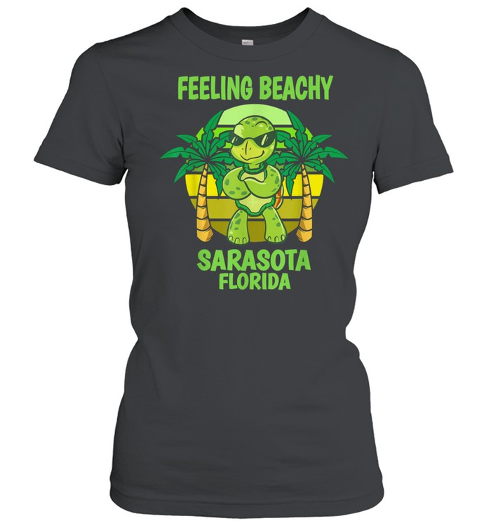 Sarasota Florida Cool Turtle Saying Vacation shirt Classic Women's T-shirt