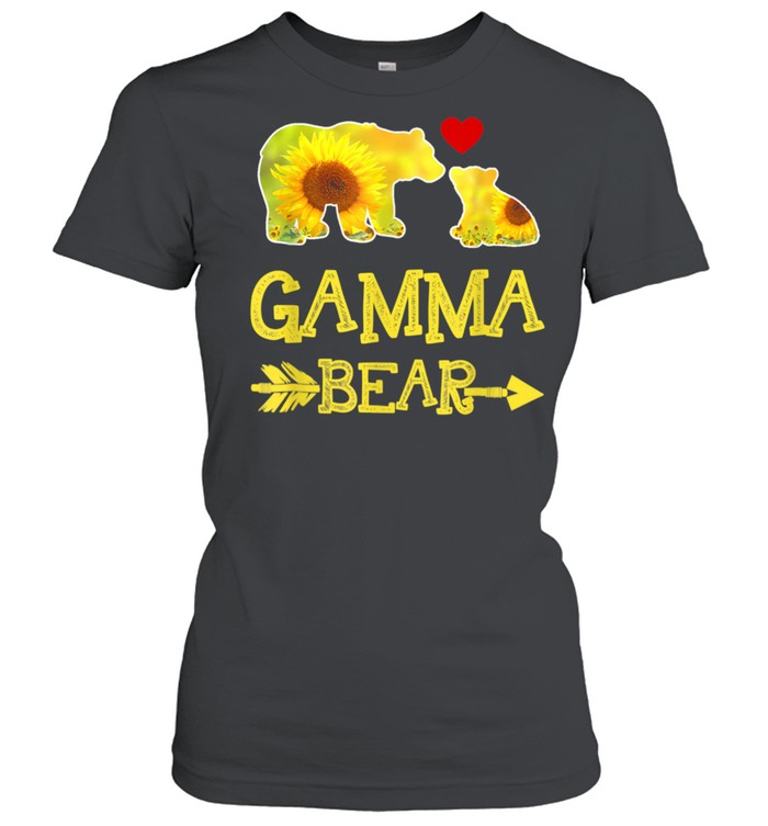 Gamma Bear Sunflower Mother Father Family Matching shirt Classic Women's T-shirt