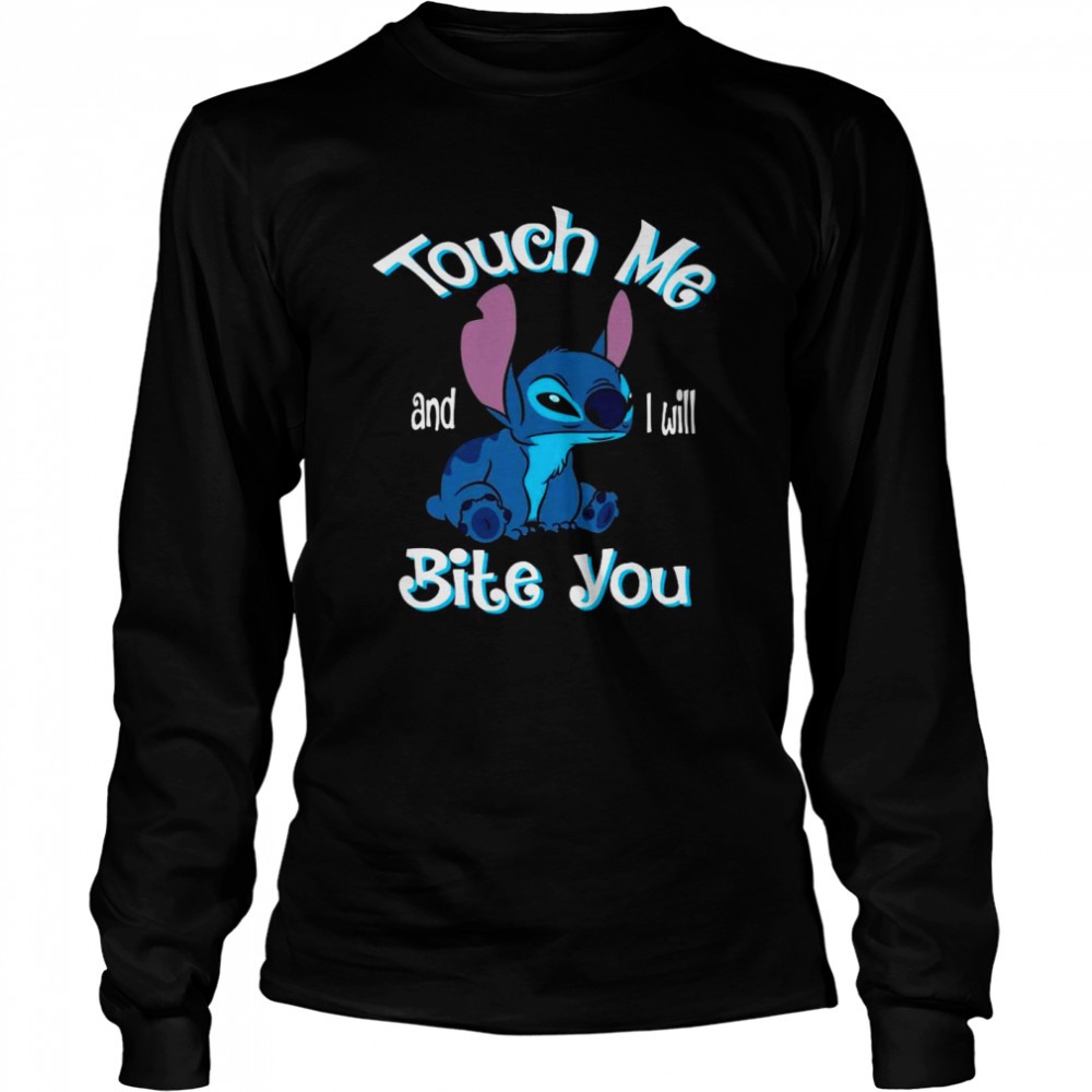 Stitch Touch Me And I Will Bite You Unisex T-Shirt Size S-5XL 