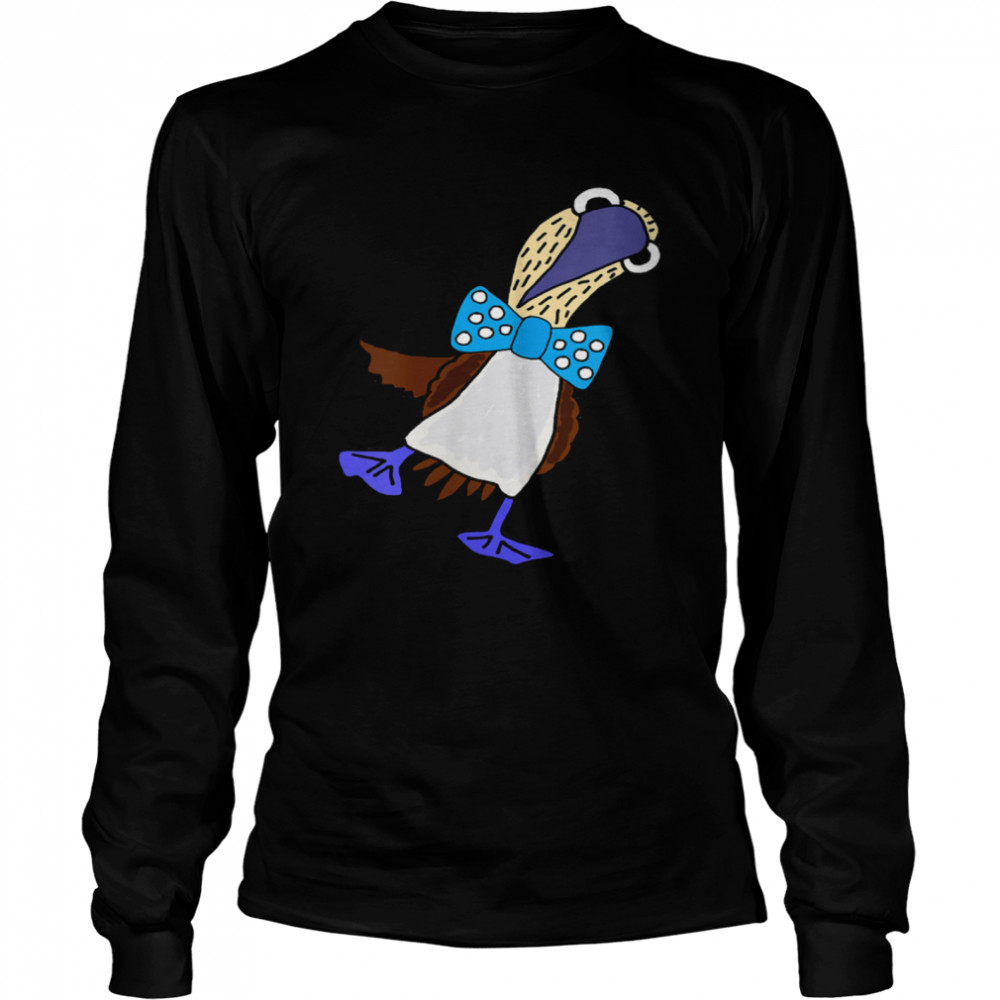 Smileteesanima Bluefooted Booby Bird wearing Bow Tie Shirt - Kingteeshop