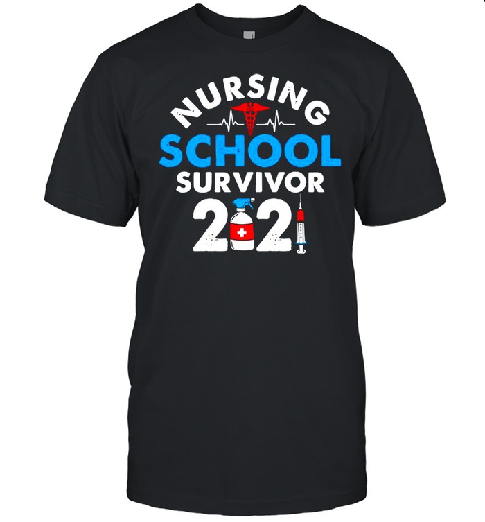 Nursing School Survivor 2021 Vaccine shirt