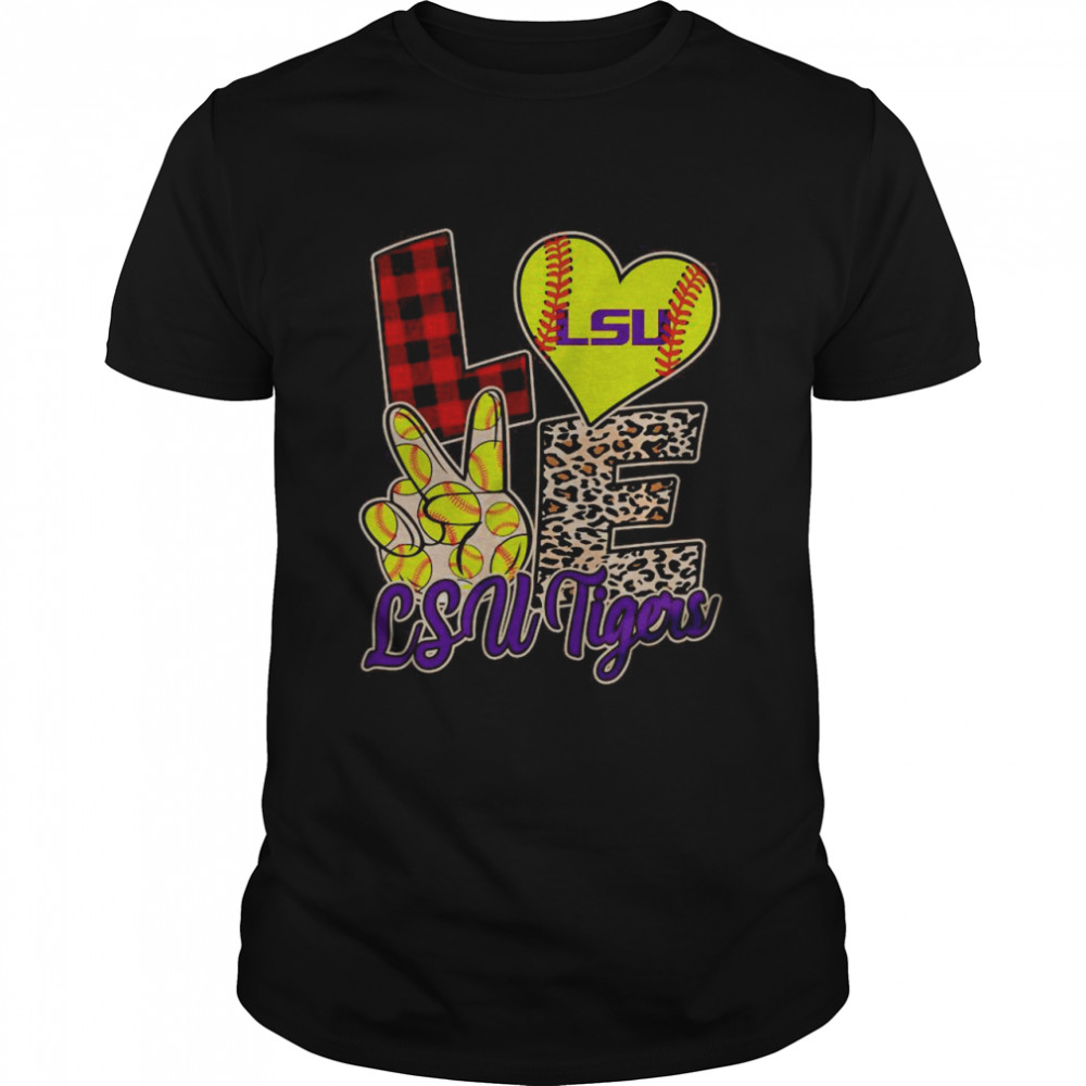 Kangoeroe Schurend Haas Love Lsu Tigers Softball Team shirt - Kingteeshop