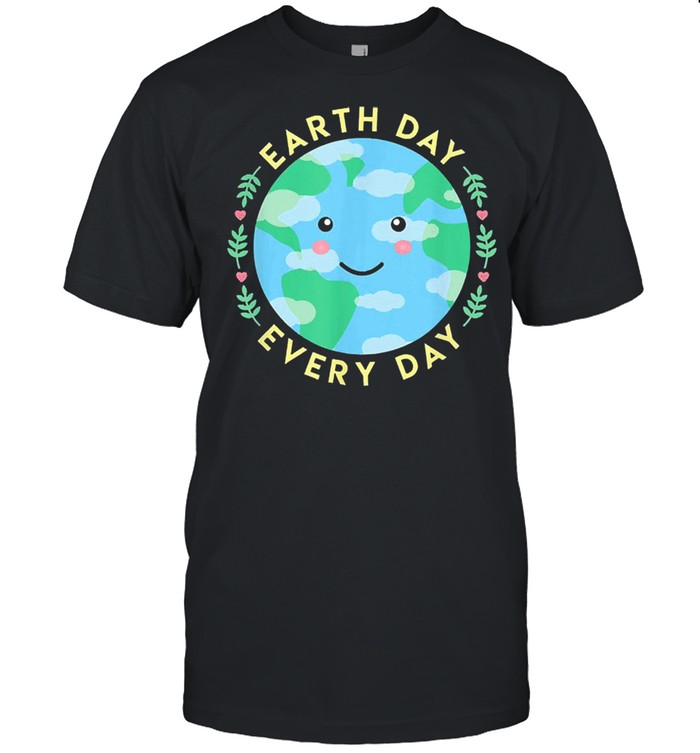 Earth day every day love the environment cute kawaii planet shirt