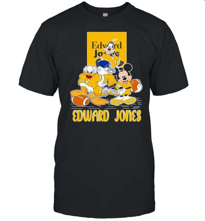 Goofy Donald Duck And Mickey Mouse Football Player Edward Jones  Classic Men's T-shirt