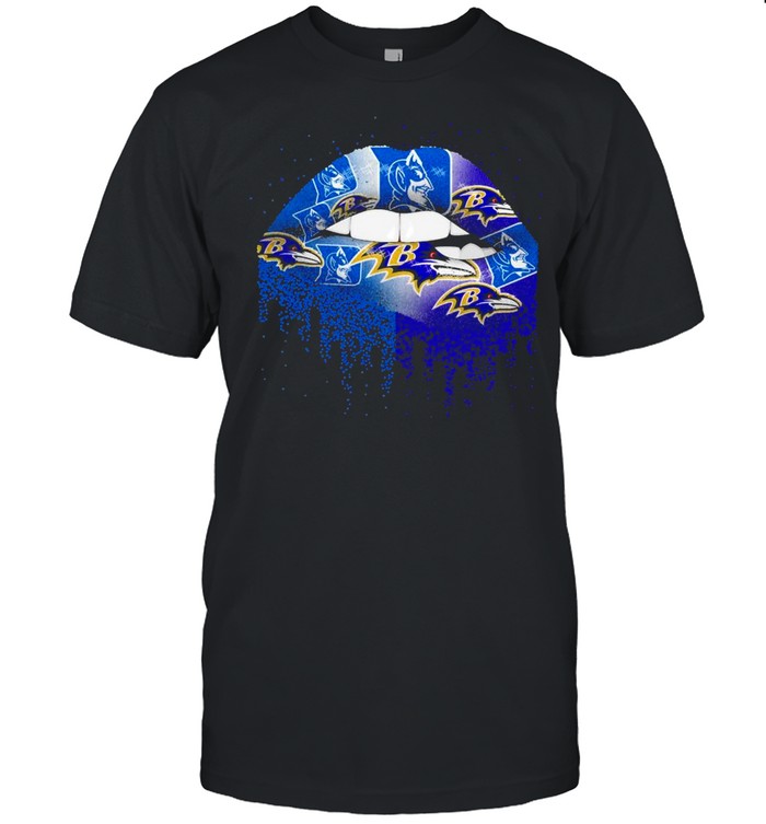 Nfl baltimore ravens lips logo shirt Classic Men's T-shirt