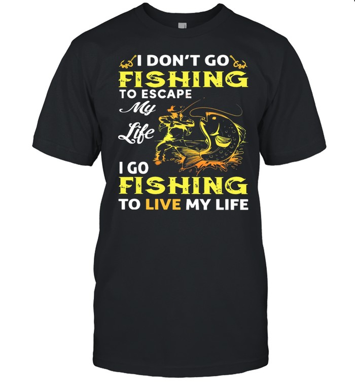 Men's fishing shirt. Short sleeve. Just ant to get away and go