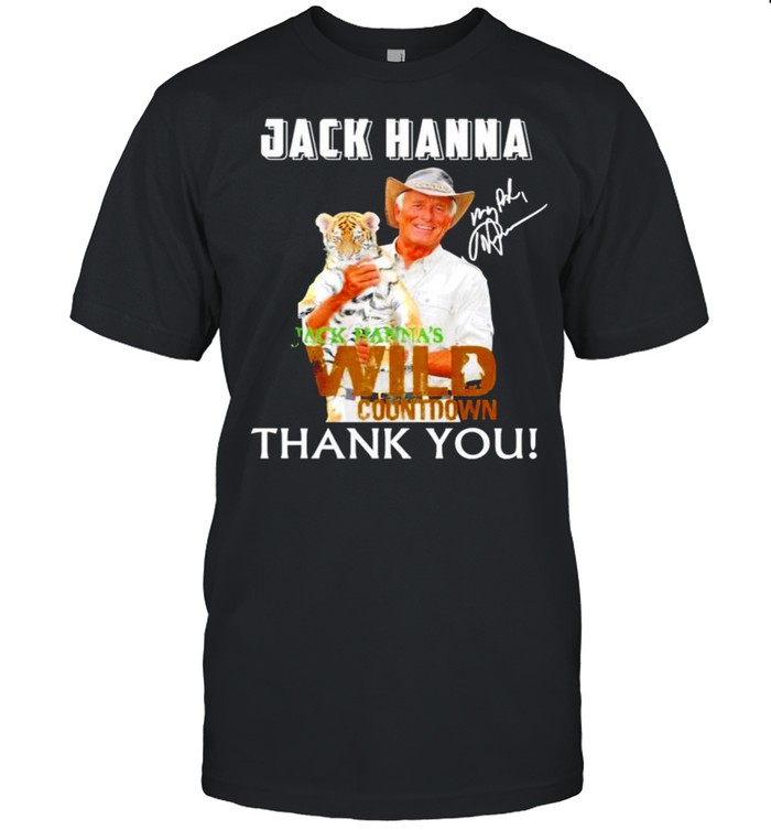 Jack Hanna wild countdown thank you signature shirt