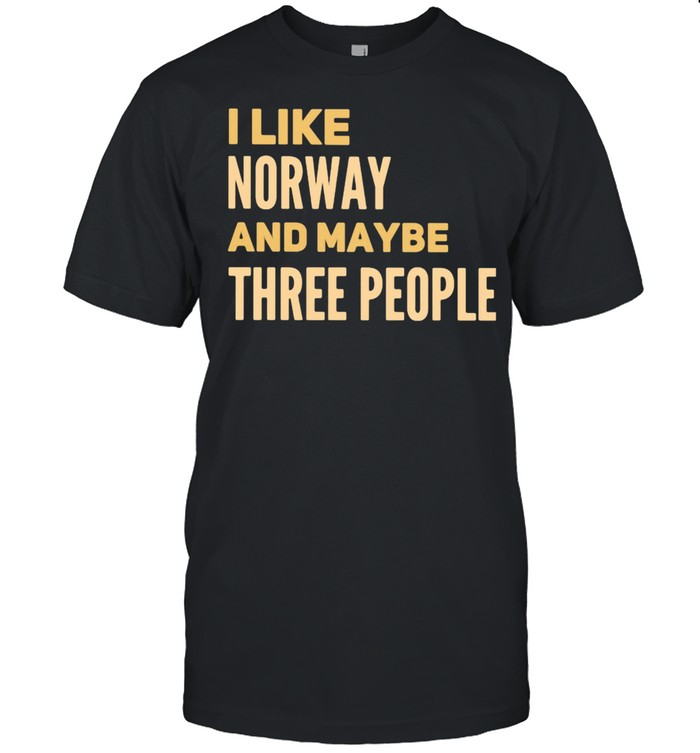 I Like Norway And Maybe Three People Shirt