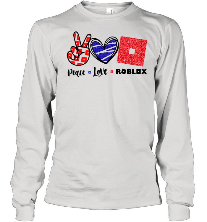 Peace Love Roblox Shirt Kingteeshop - t shirt roblox mickey mouse