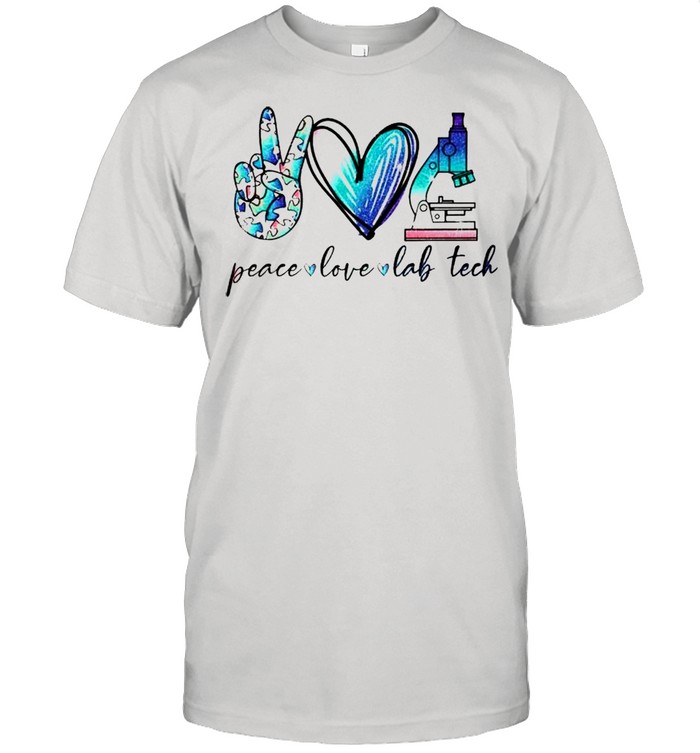 Peace Love Lab Tech shirt Classic Men's T-shirt