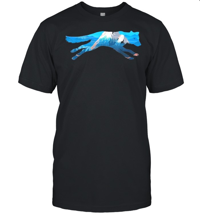 Wolf Scenic Mountain Silhouette shirt