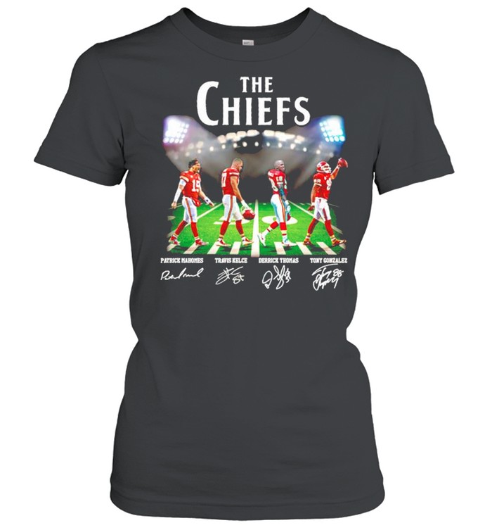 The Chiefs players mashup The Beatles Abbey Road shirt - Kingteeshop