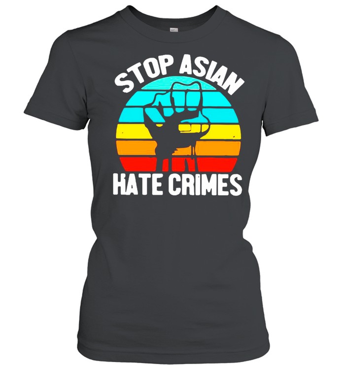 Black Lives Matter – Stop Asian Hate Crimes Vintage shirt Classic Women's T-shirt