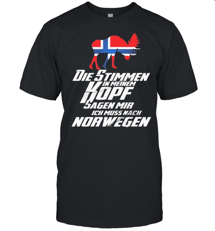 Die Stimmen in meinem kopf sagen mir norwegen shirt Classic Men's T-shirt