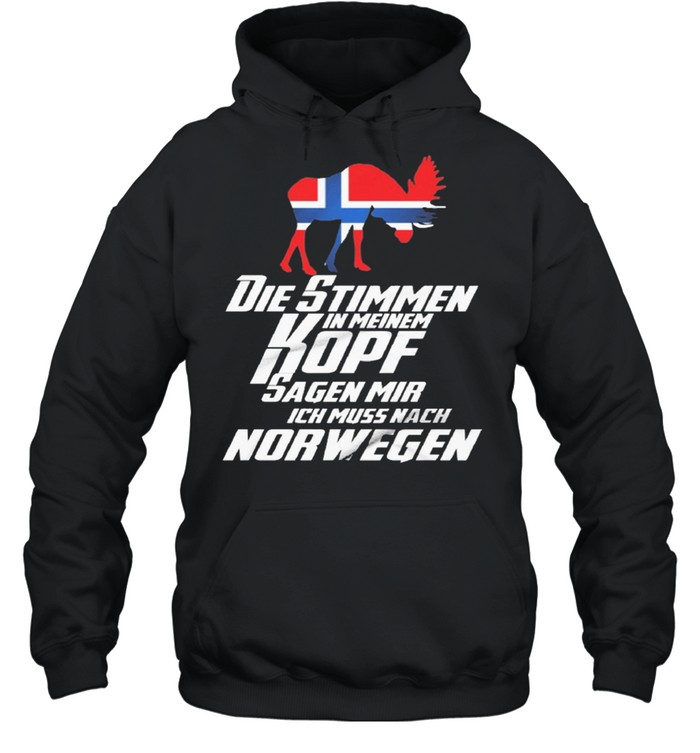 Die Stimmen in meinem kopf sagen mir norwegen shirt Unisex Hoodie