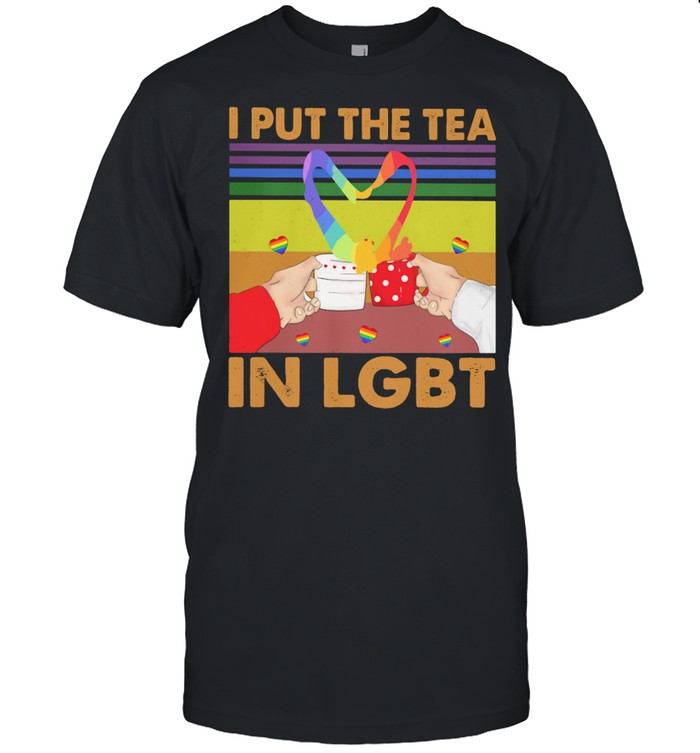 I Put The Tea In LGBT Vintage  Classic Men's T-shirt
