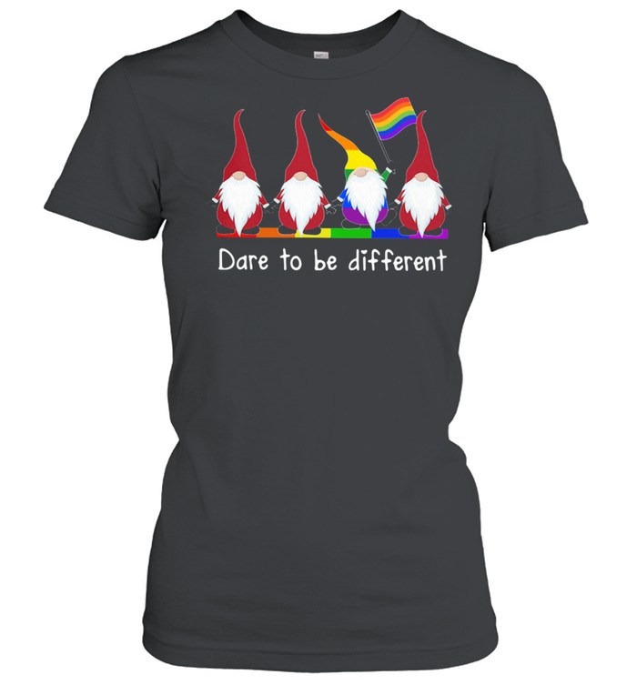 Love Gnomes Dare To Be Different Drawf LGBT shirt Classic Women's T-shirt