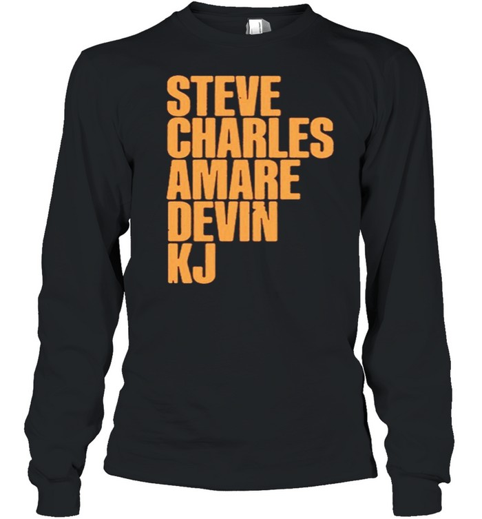 Steve Charles Amare Devin Kj shirt Long Sleeved T-shirt