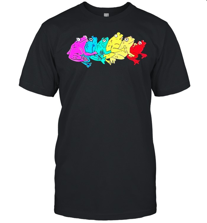 Rainbow gay frog shirt Classic Men's T-shirt