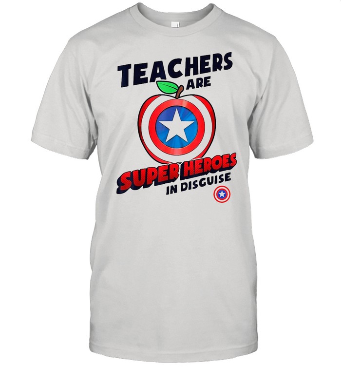 Captain America Apple Teachers Are Superheroes In Disguise T-shirt Classic Men's T-shirt