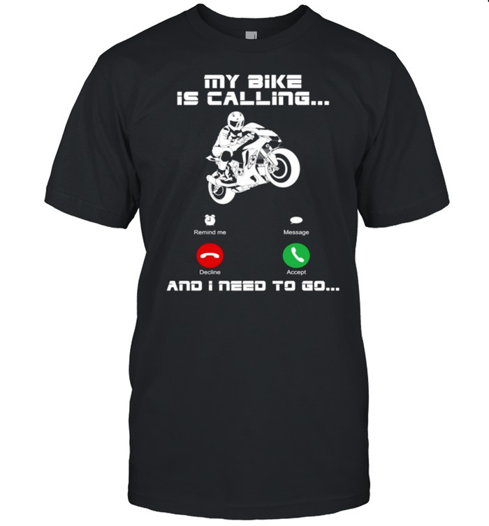 Motorrad Wheelie, Superbike My Bike Is Calling, Cooles Biker shirt Classic Men's T-shirt