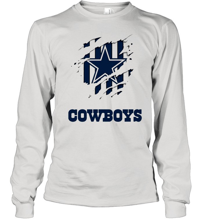 Dallas Cowboys Long Sleeve Practice Tee - White